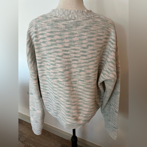 George, pink and green knit sweater top and cardigan  set SZ XL - Picture 2 of 7